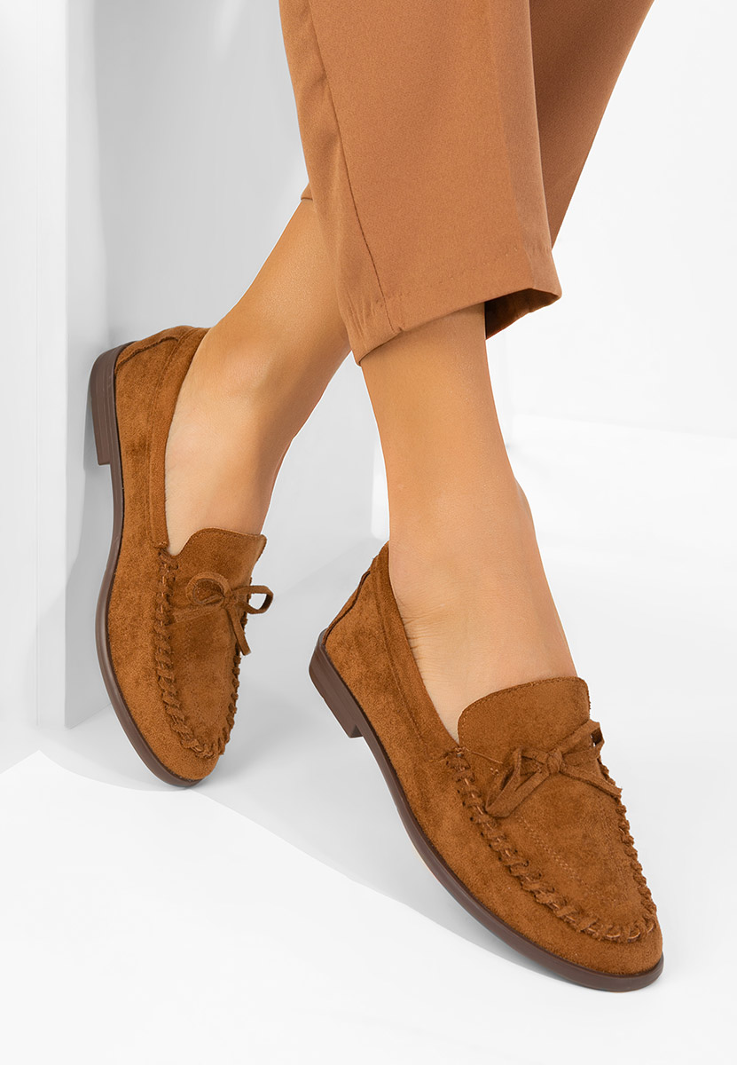 Mocasini dama Senolia camel