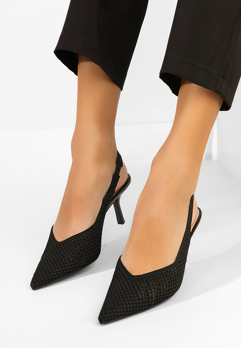 Pantofi slingback Maldivia negri