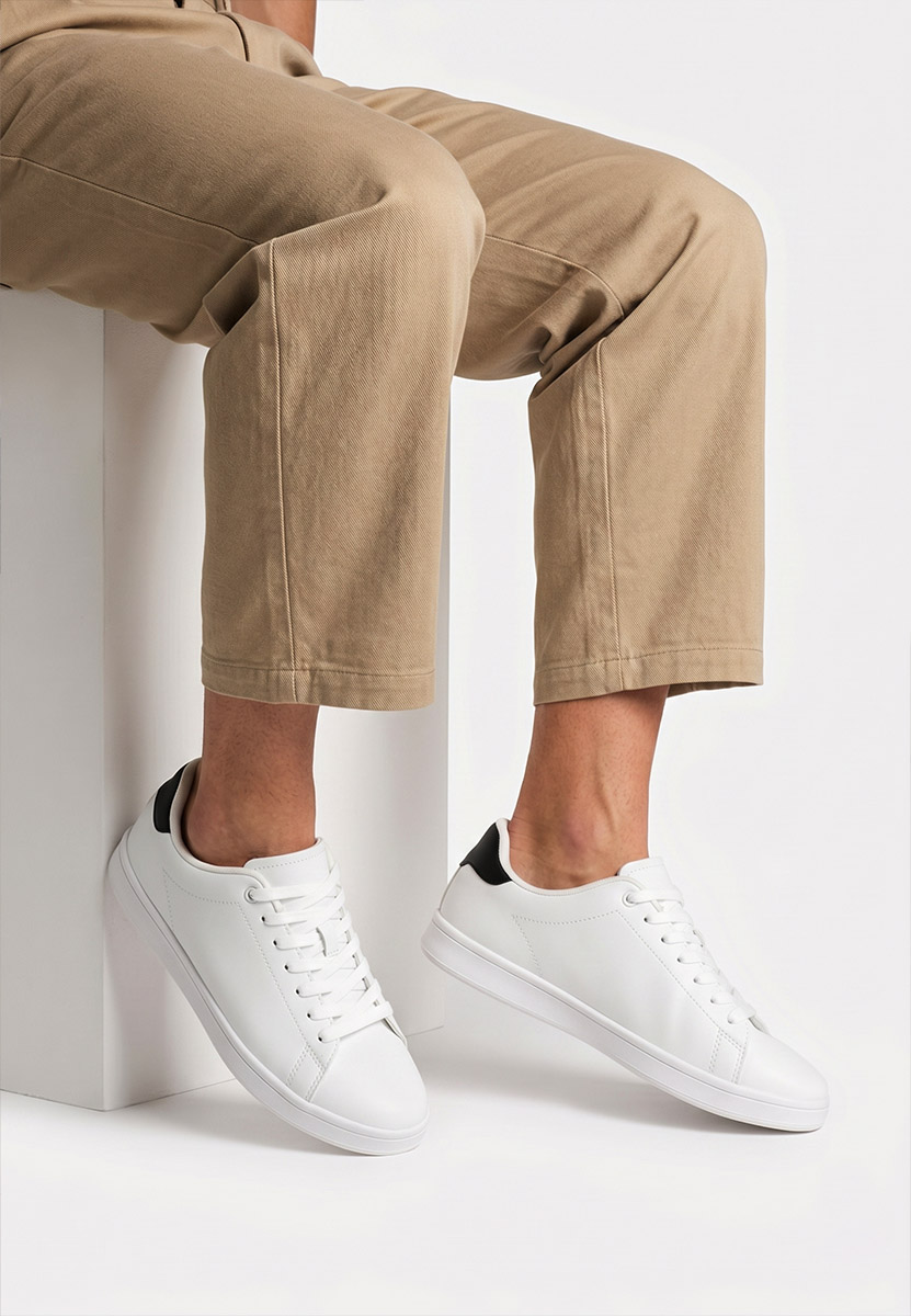 Sneakers barbati Jorah V2 albi