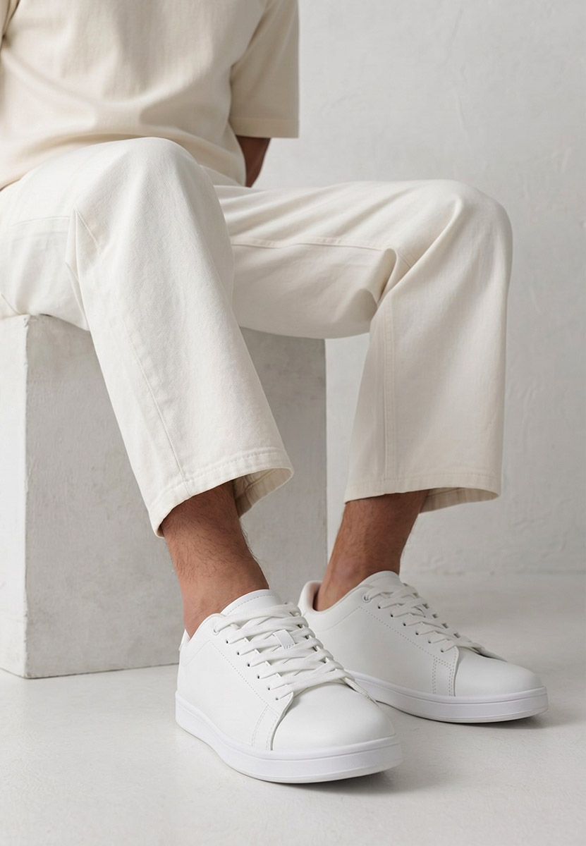 Sneakers barbati Jorah albi