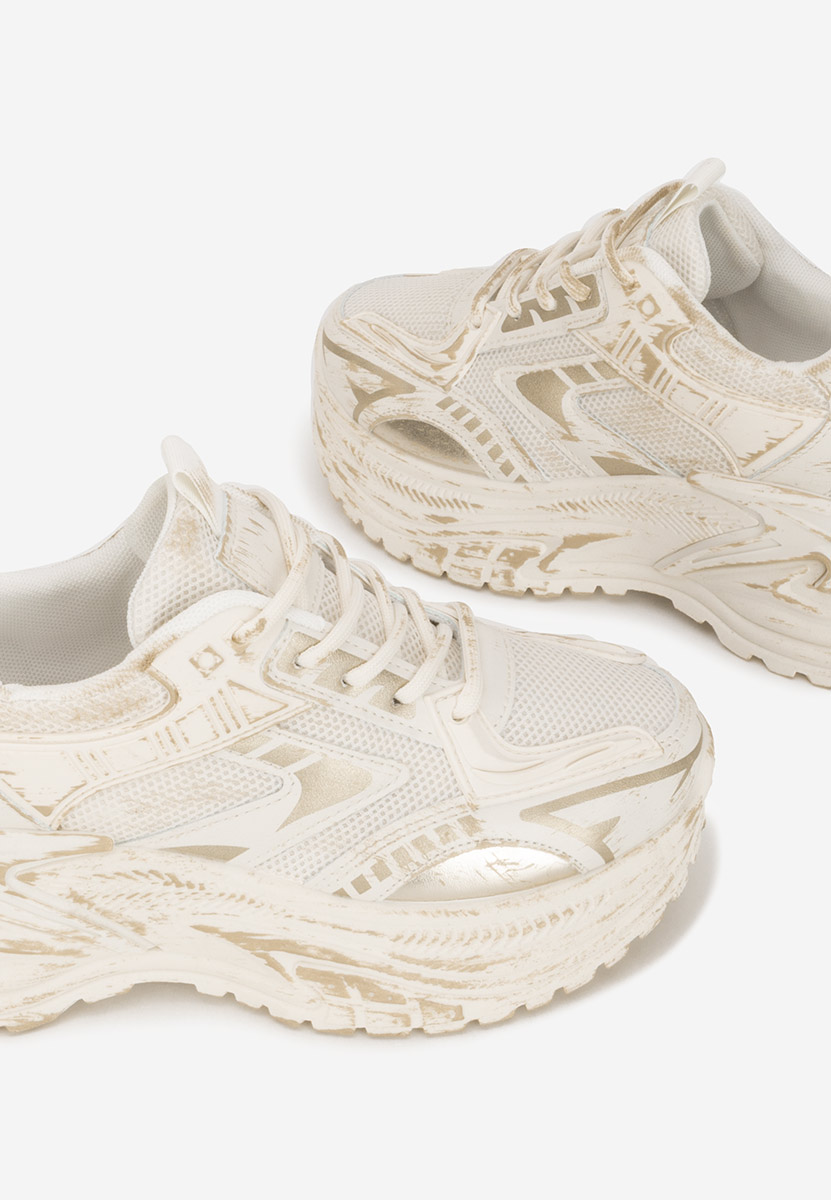 Sneakers cu platforma Kellee bej