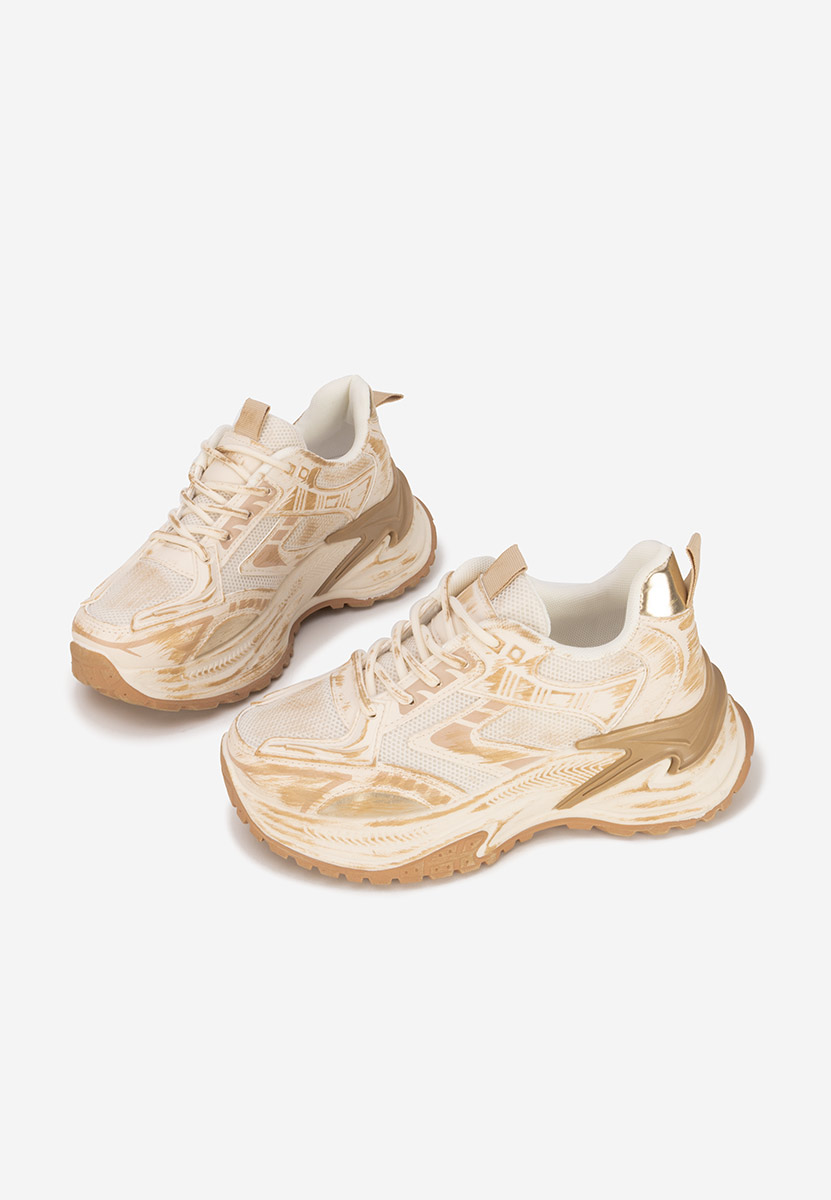 Sneakers cu platforma Kellee kaki