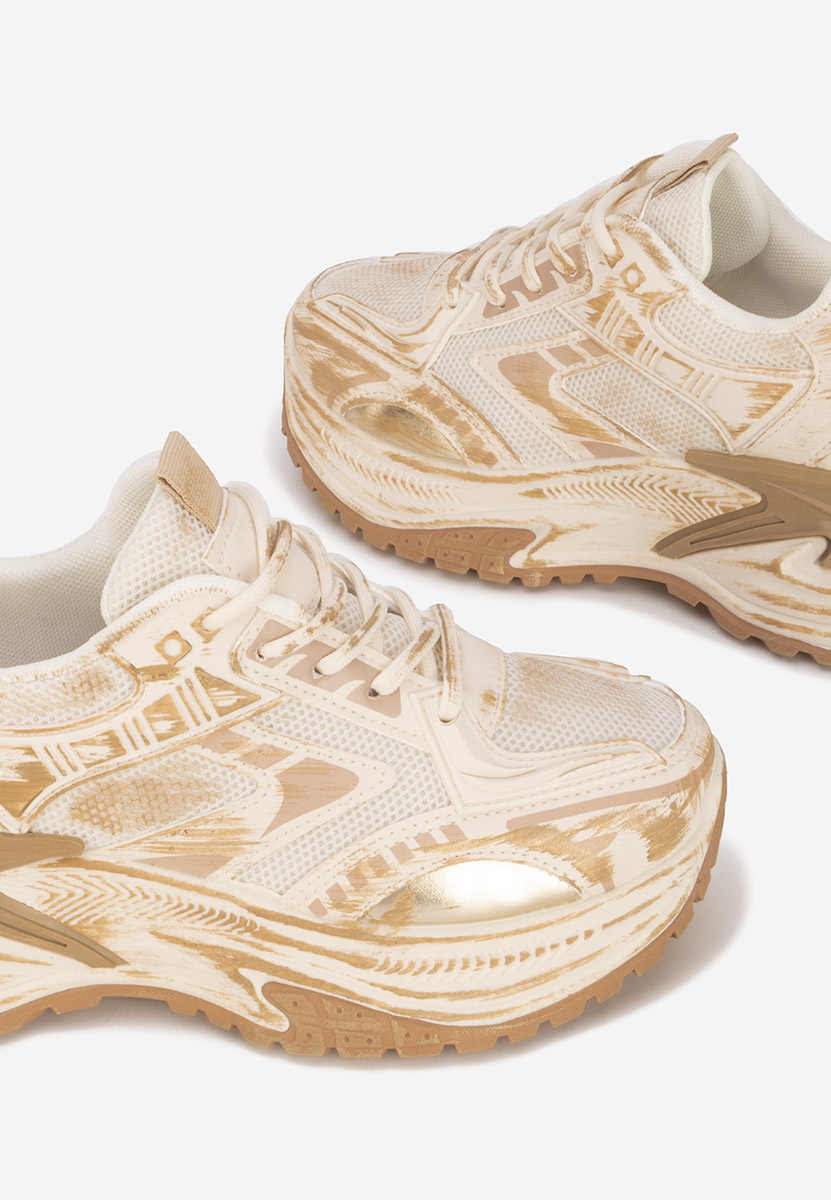 Sneakers cu platforma Kellee kaki