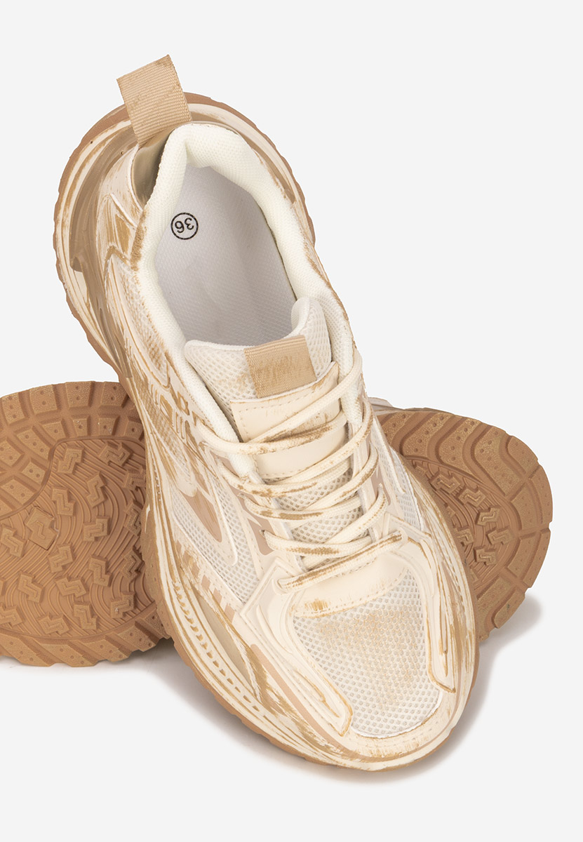 Sneakers cu platforma Kellee kaki