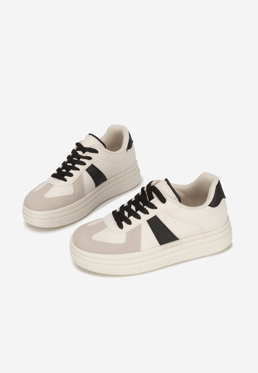 Sneakers cu platformă Serinia V4 albi