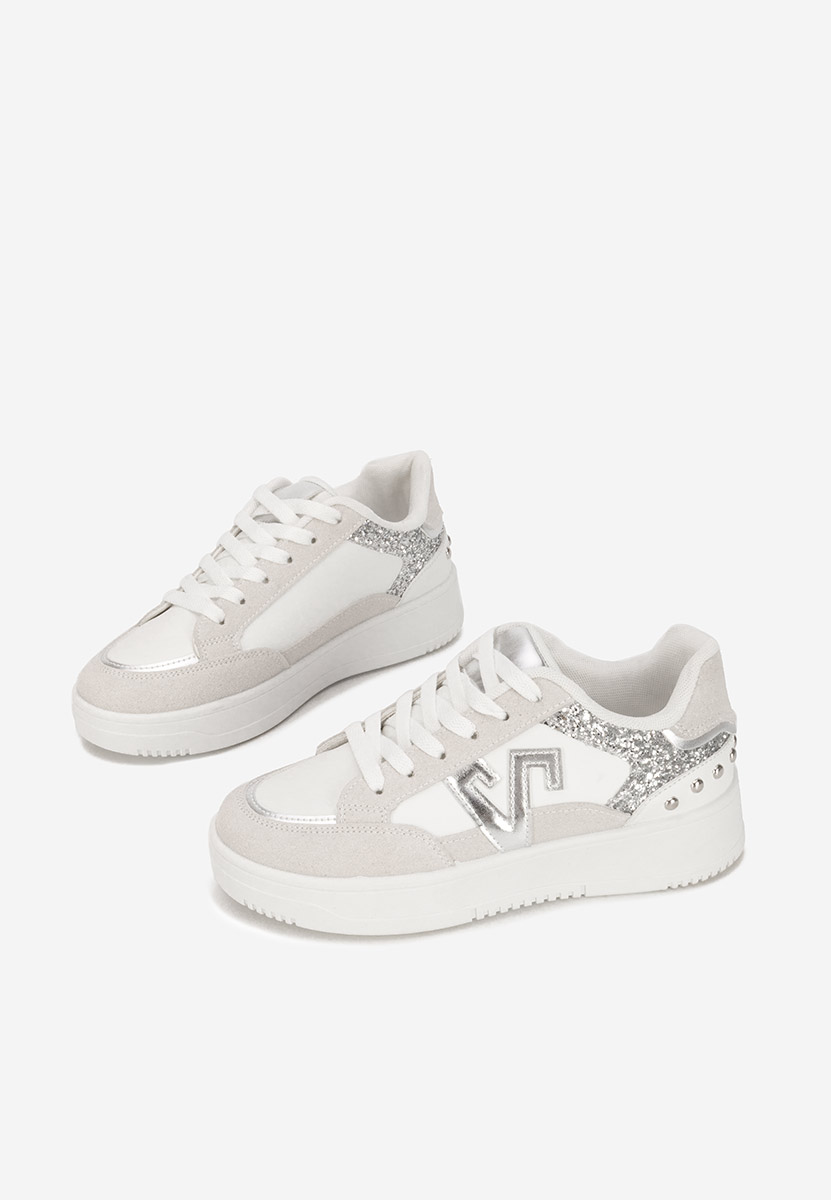 Sneakers dama Taunya albi