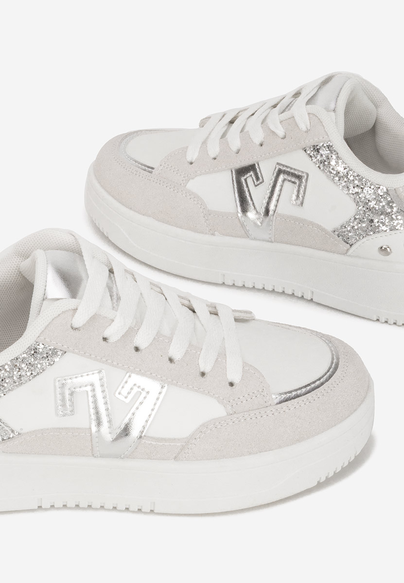 Sneakers dama Taunya albi