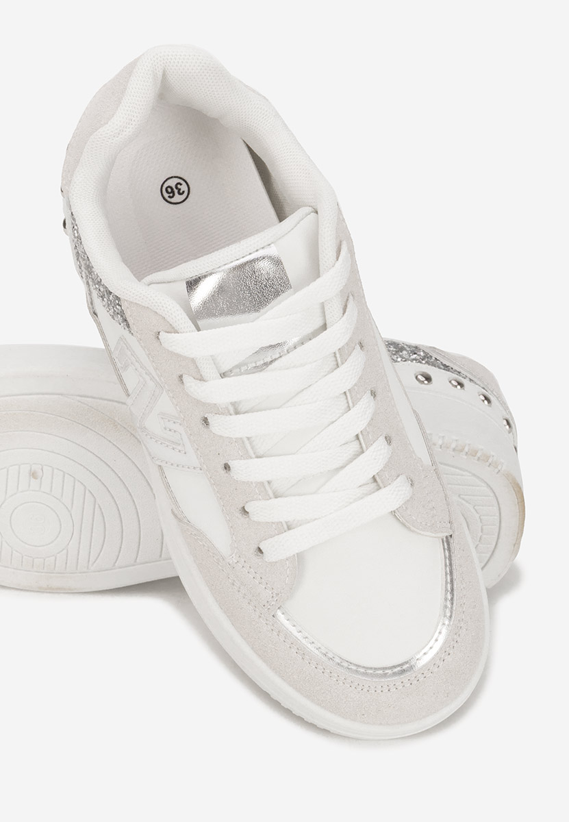 Sneakers dama Taunya albi