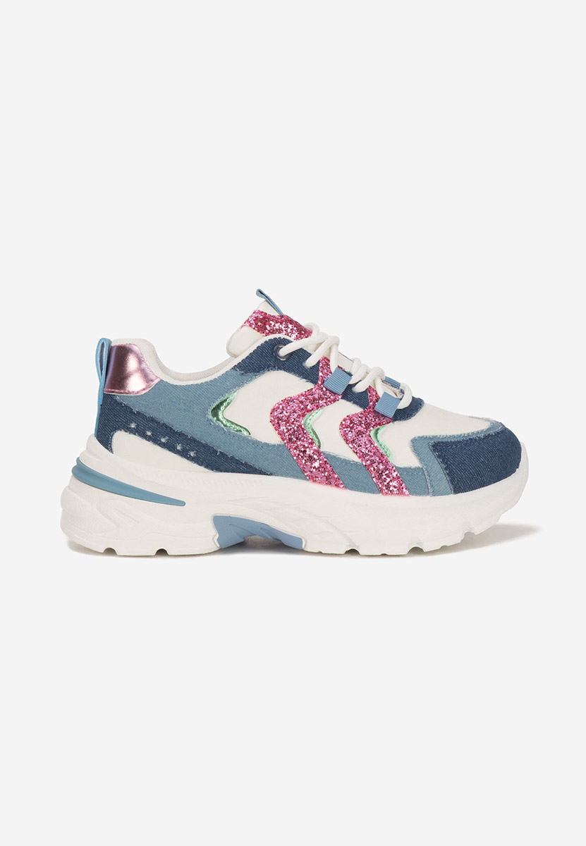 Sneakers cu platformă Odinea denim