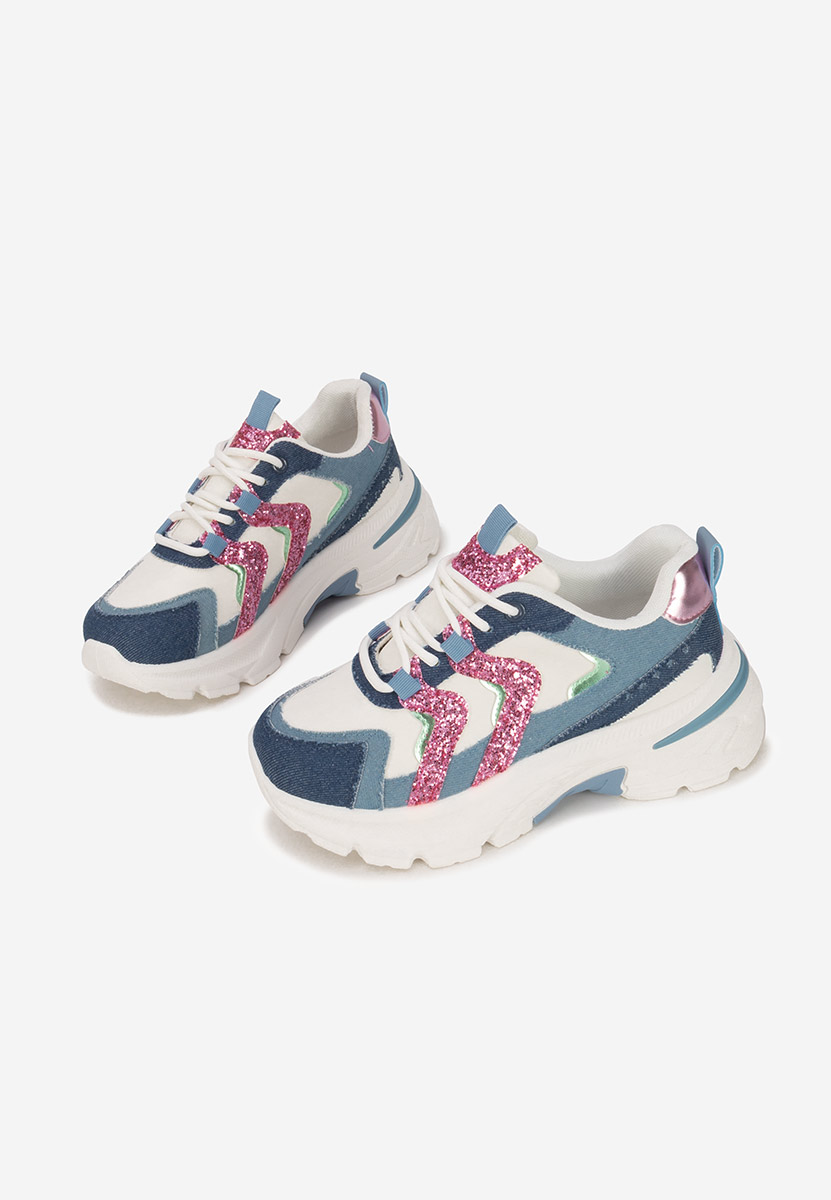 Sneakers cu platformă Odinea denim