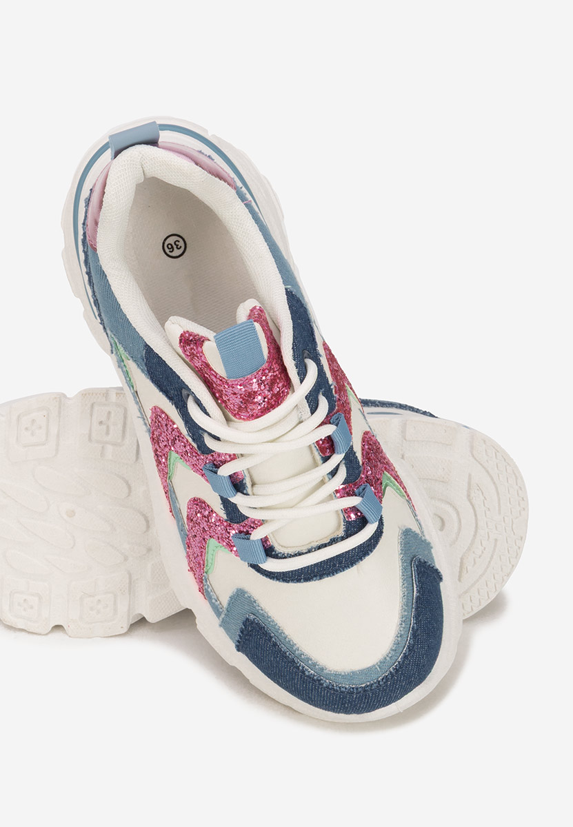 Sneakers cu platformă Odinea denim
