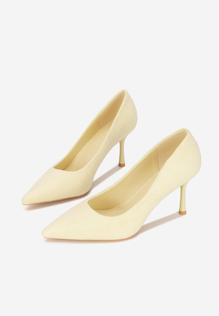 Pantofi cu toc stiletto Antoneia galbeni