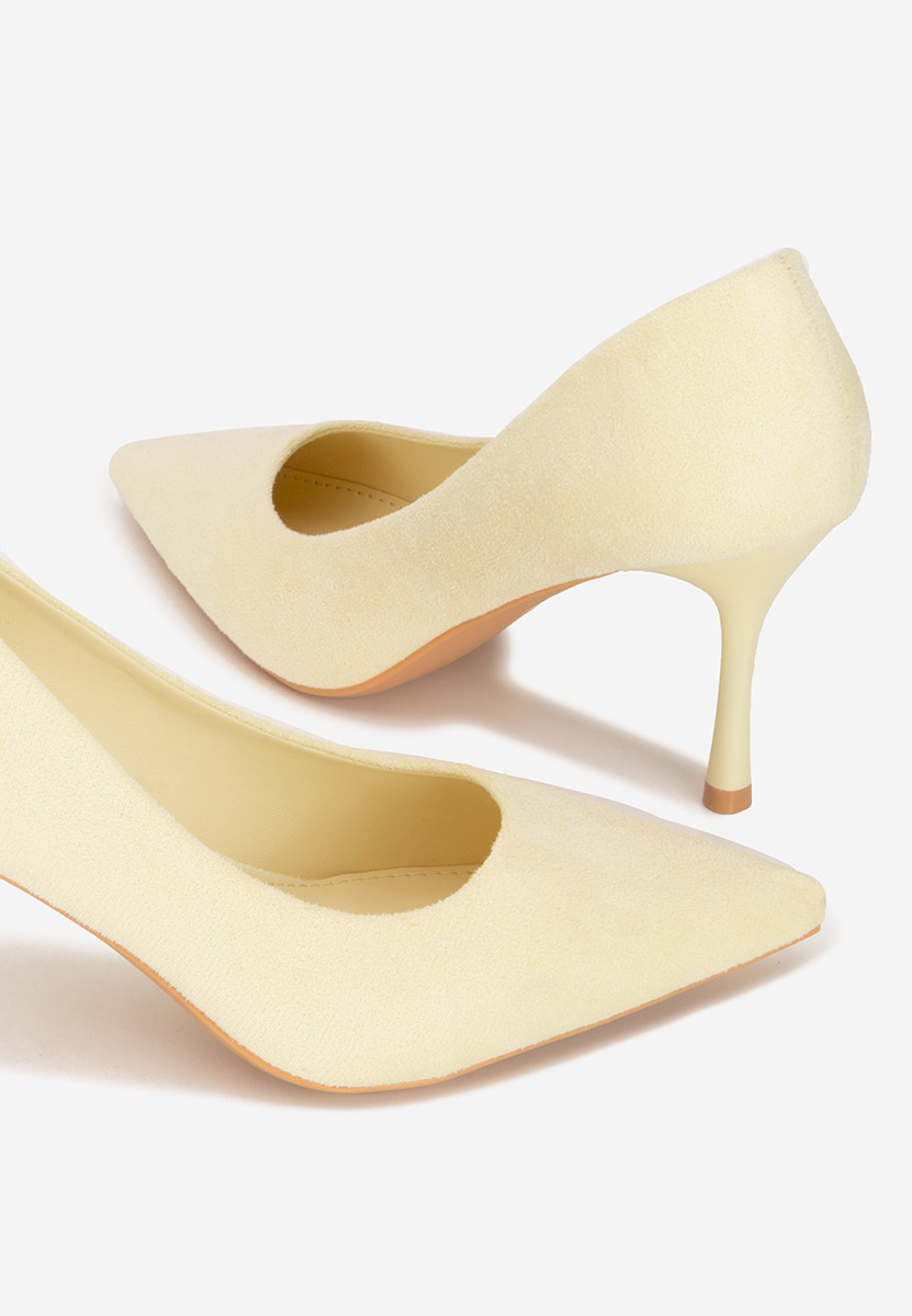 Pantofi cu toc stiletto Antoneia galbeni