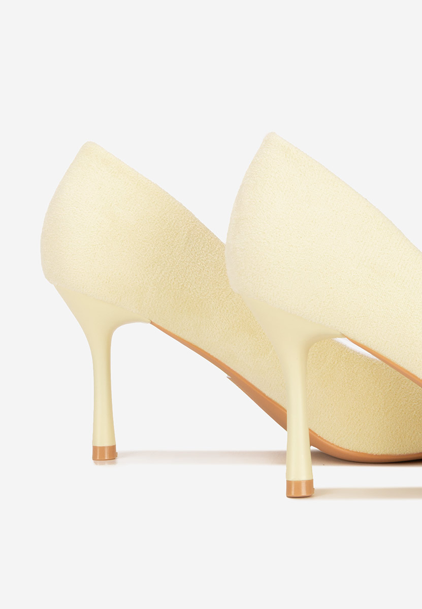 Pantofi cu toc stiletto Antoneia galbeni