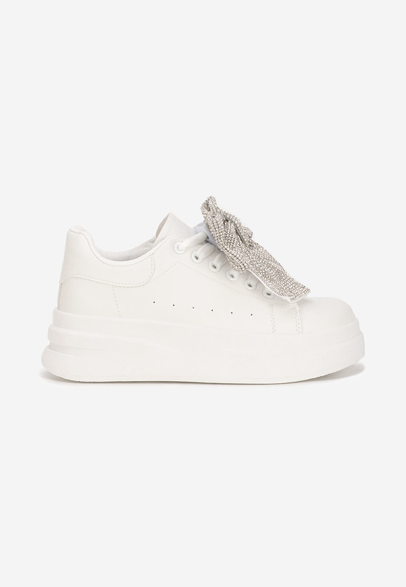 Sneakers cu platformă Anitta albi