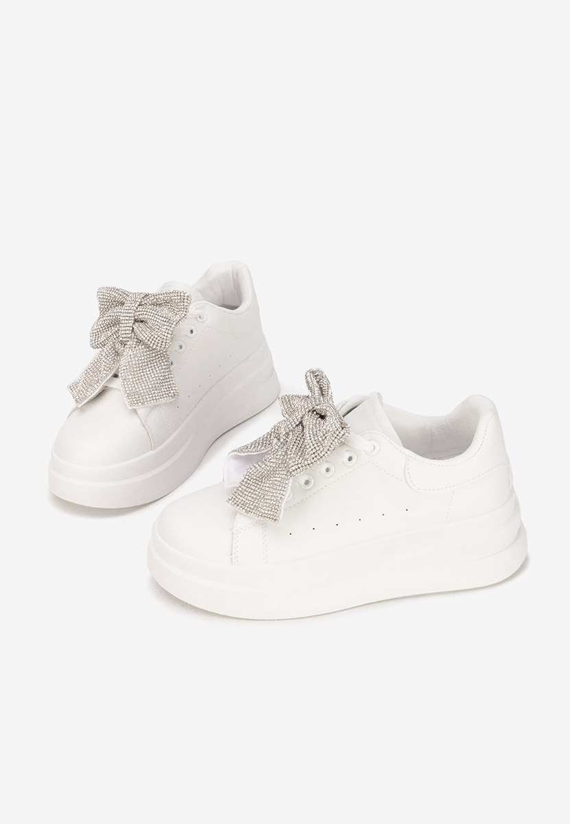 Sneakers cu platformă Anitta albi