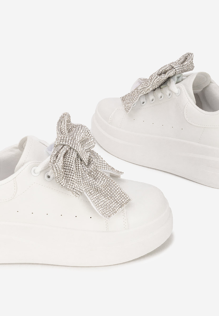 Sneakers cu platformă Anitta albi