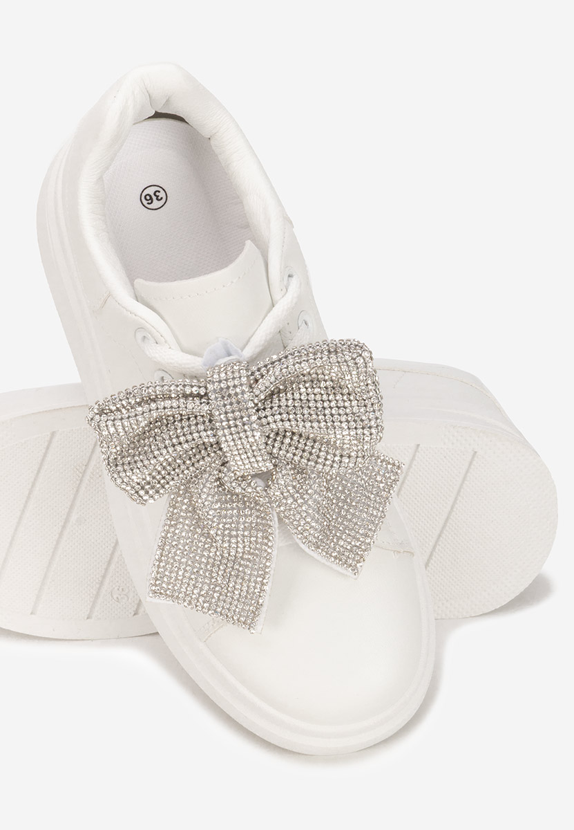 Sneakers cu platformă Anitta albi