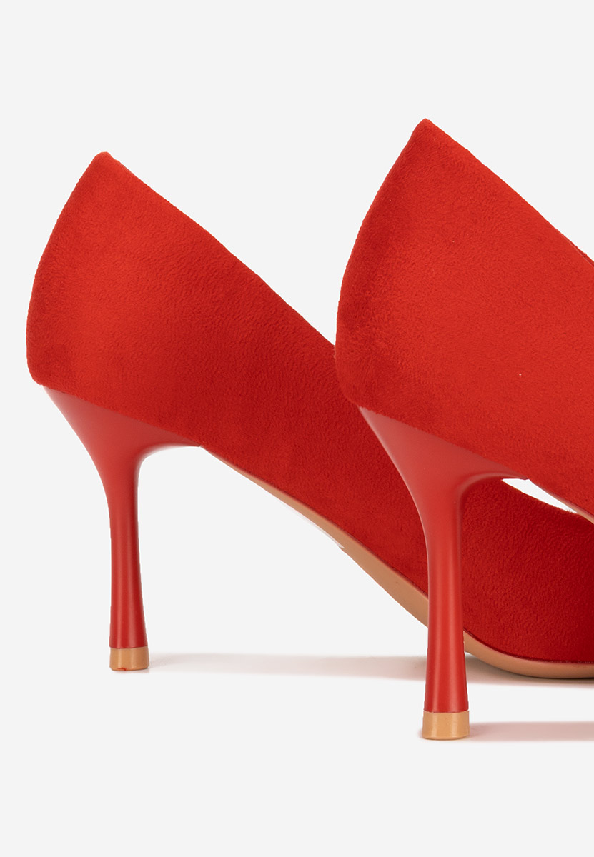 Pantofi cu toc stiletto Antoneia rosii