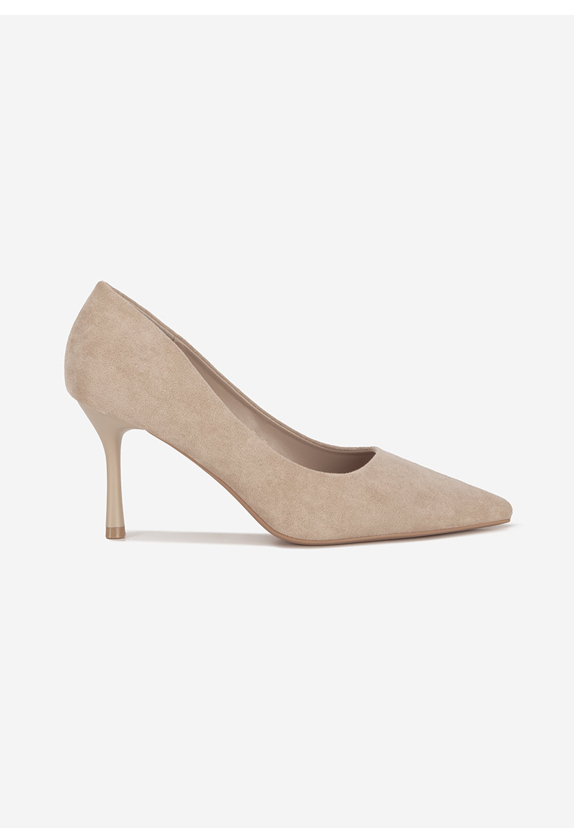 Pantofi cu toc stiletto Antoneia bej