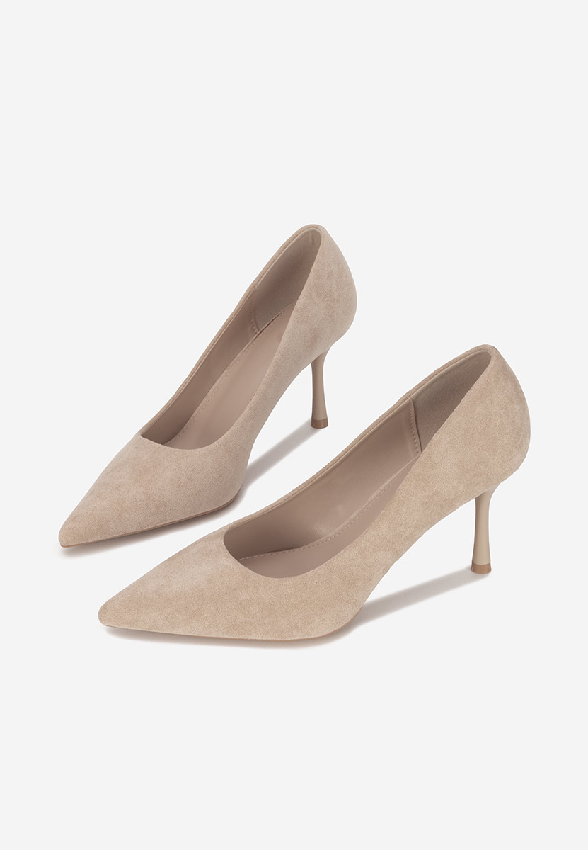 Pantofi cu toc stiletto Antoneia bej