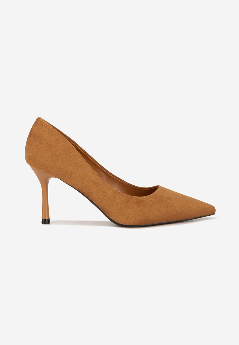 Pantofi cu toc stiletto Antoneia camel