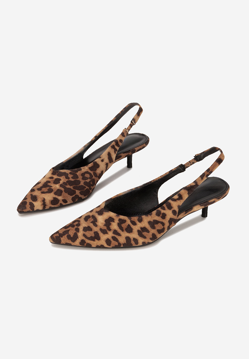 Pantofi slingback Amadeea leopard