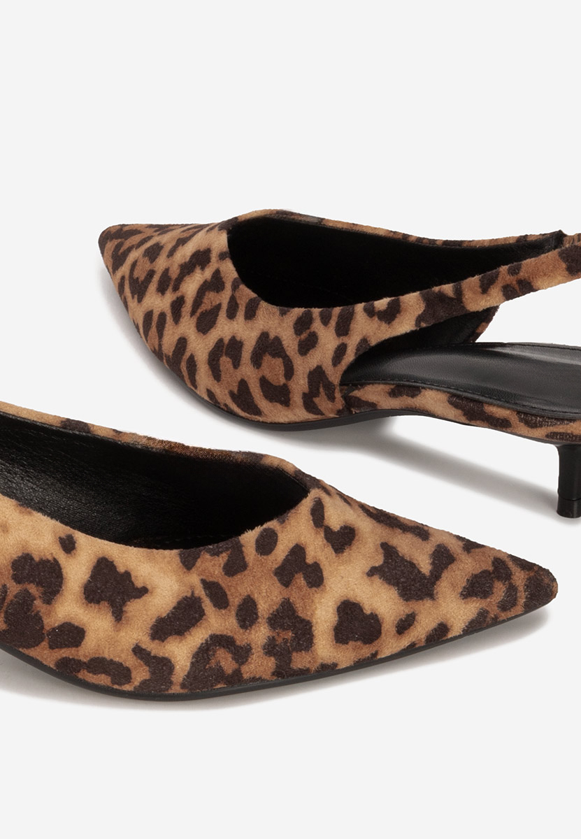 Pantofi slingback Amadeea leopard