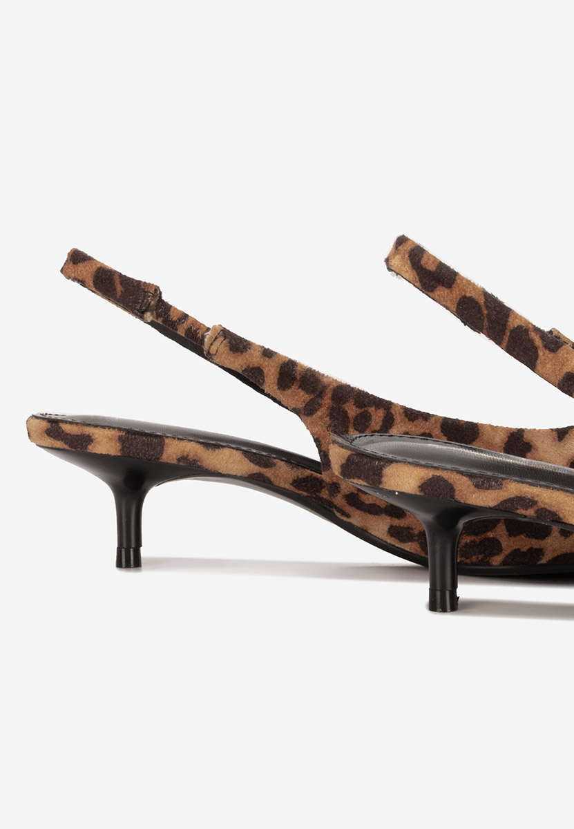 Pantofi slingback Amadeea leopard