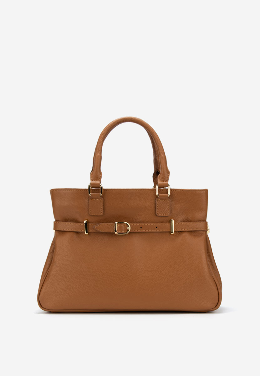 Geanta din piele naturala Ruxandra camel