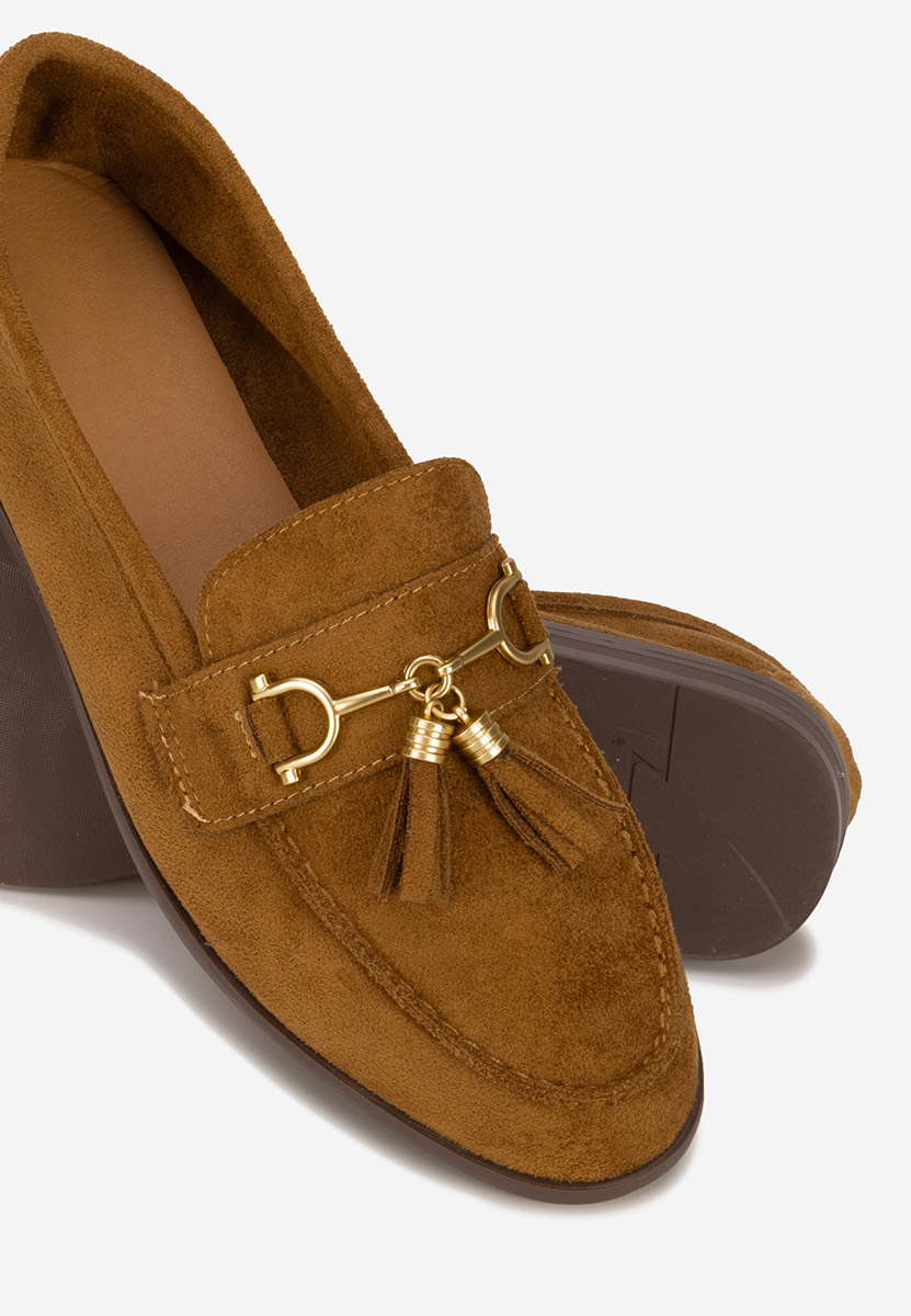 Mocasini dama Reeia camel