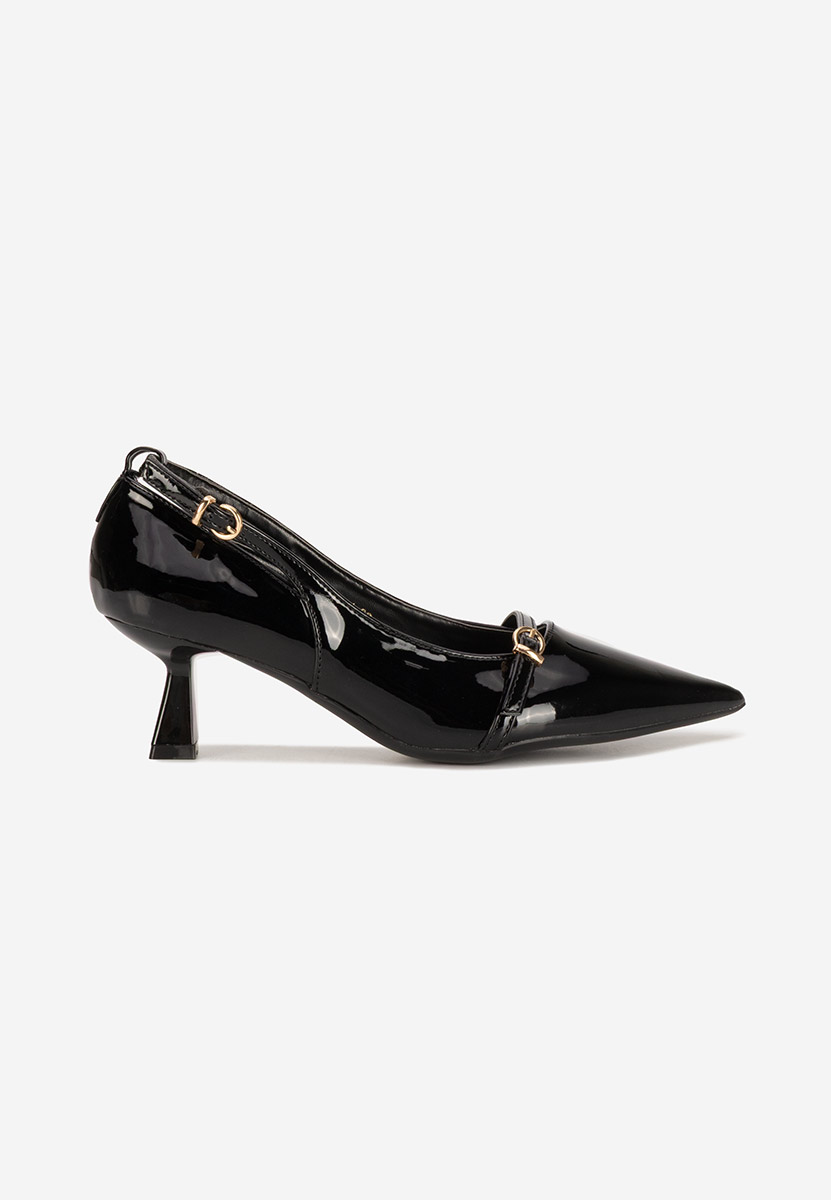 Pantofi stiletto cu toc mic Surie negri