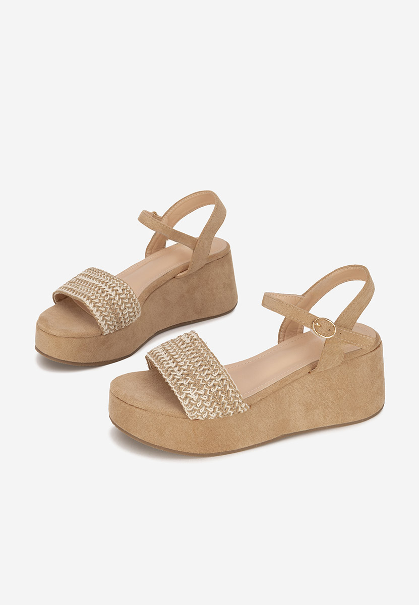 Sandale cu platformă Yvania kaki