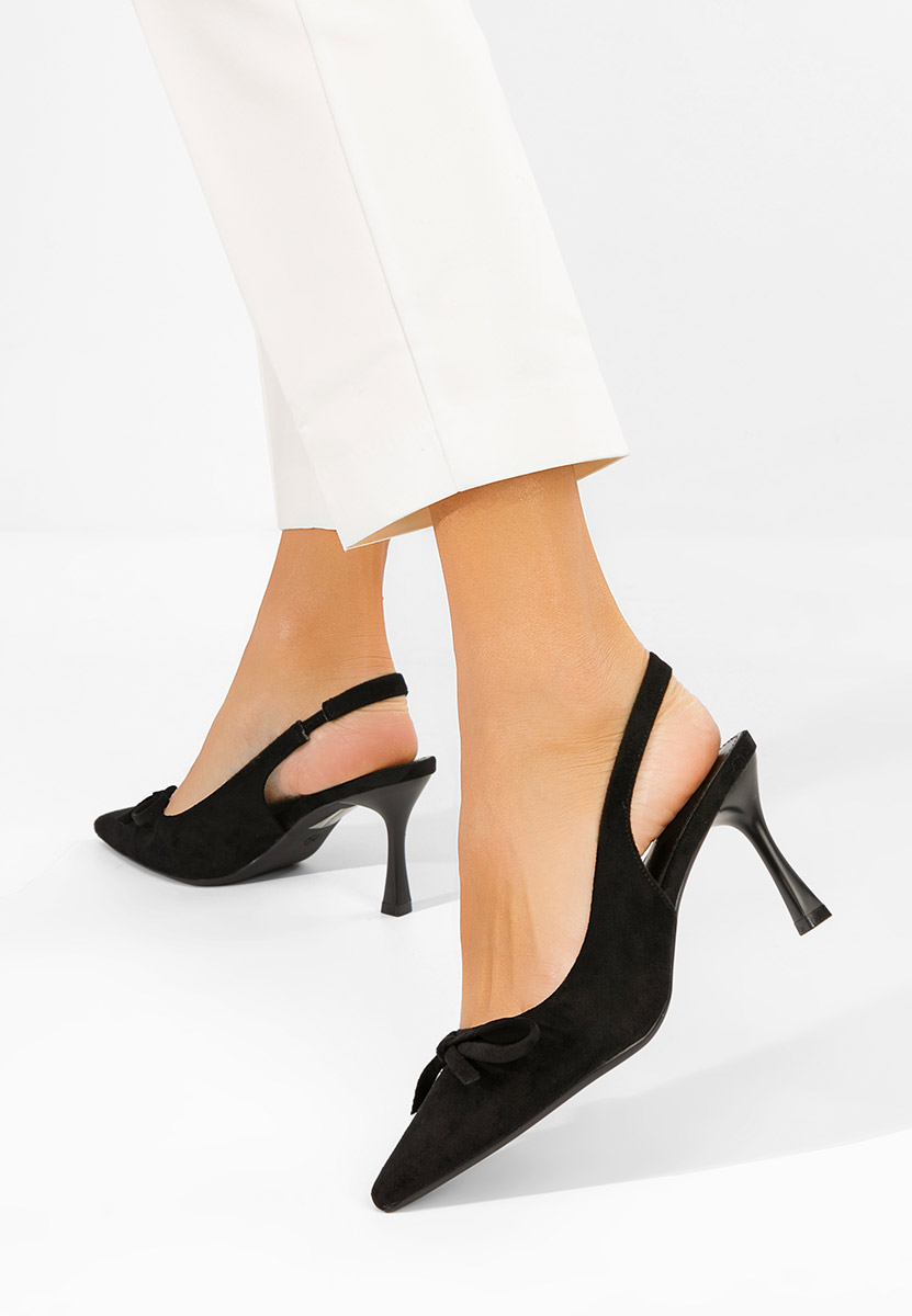 Pantofi slingback Kamela negri