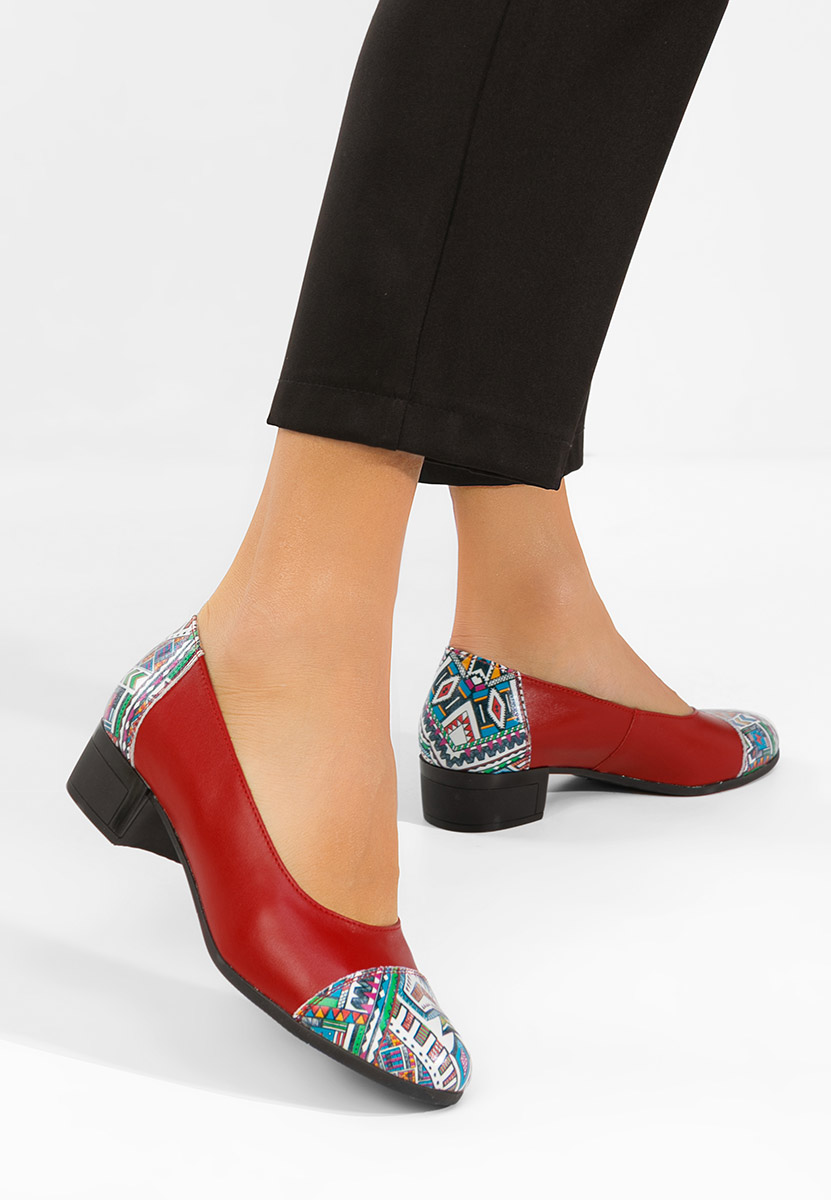Pantofi dama piele Selinna rosii