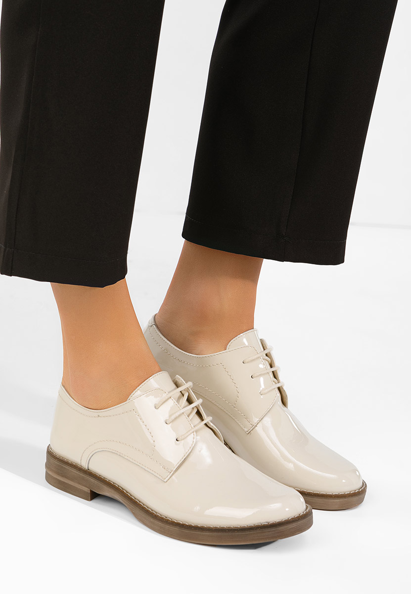 Pantofi derby piele Otivera V3 bej