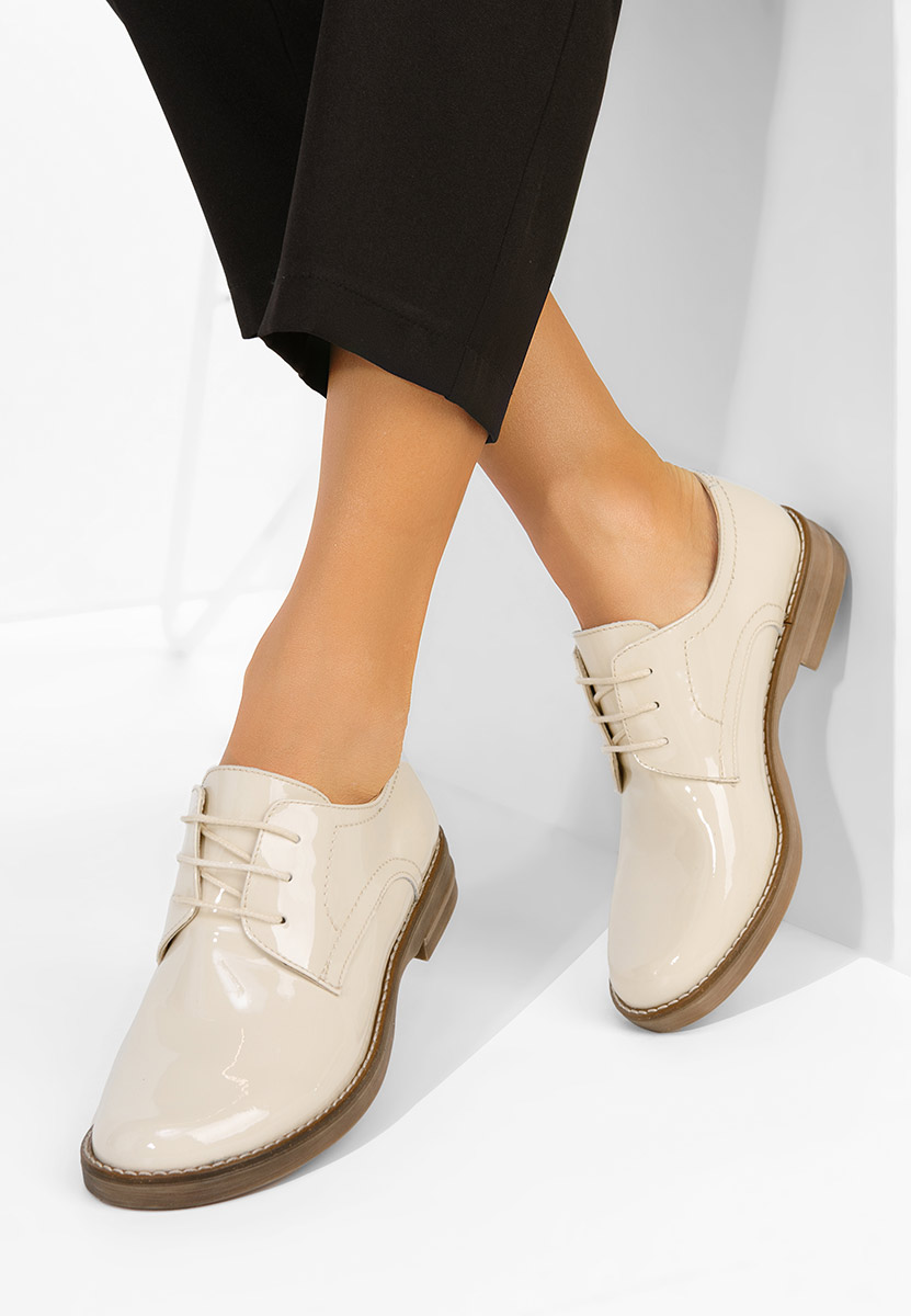 Pantofi derby piele Otivera V3 bej