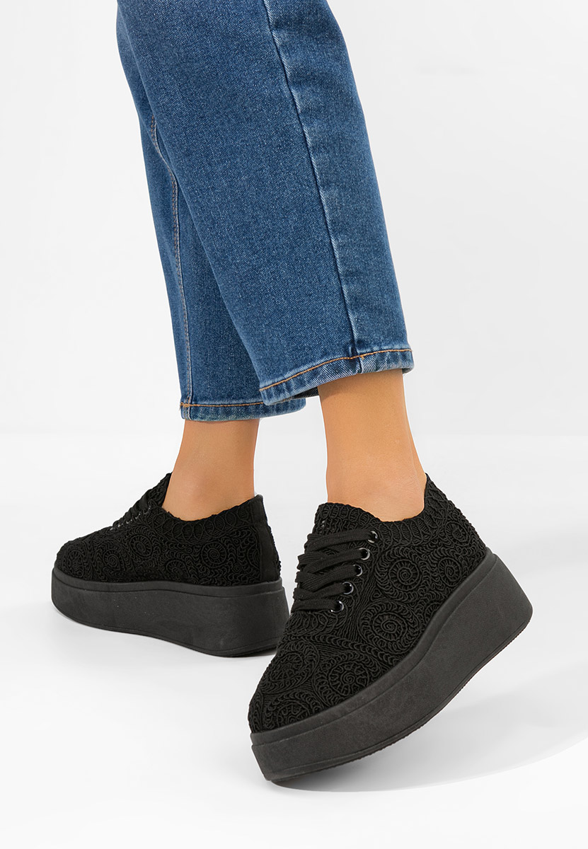 Sneakers cu platformă Anneira negri