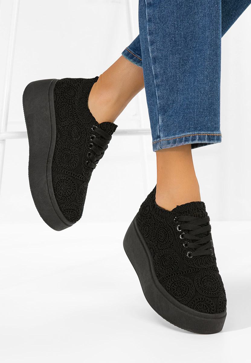 Sneakers cu platformă Anneira negri