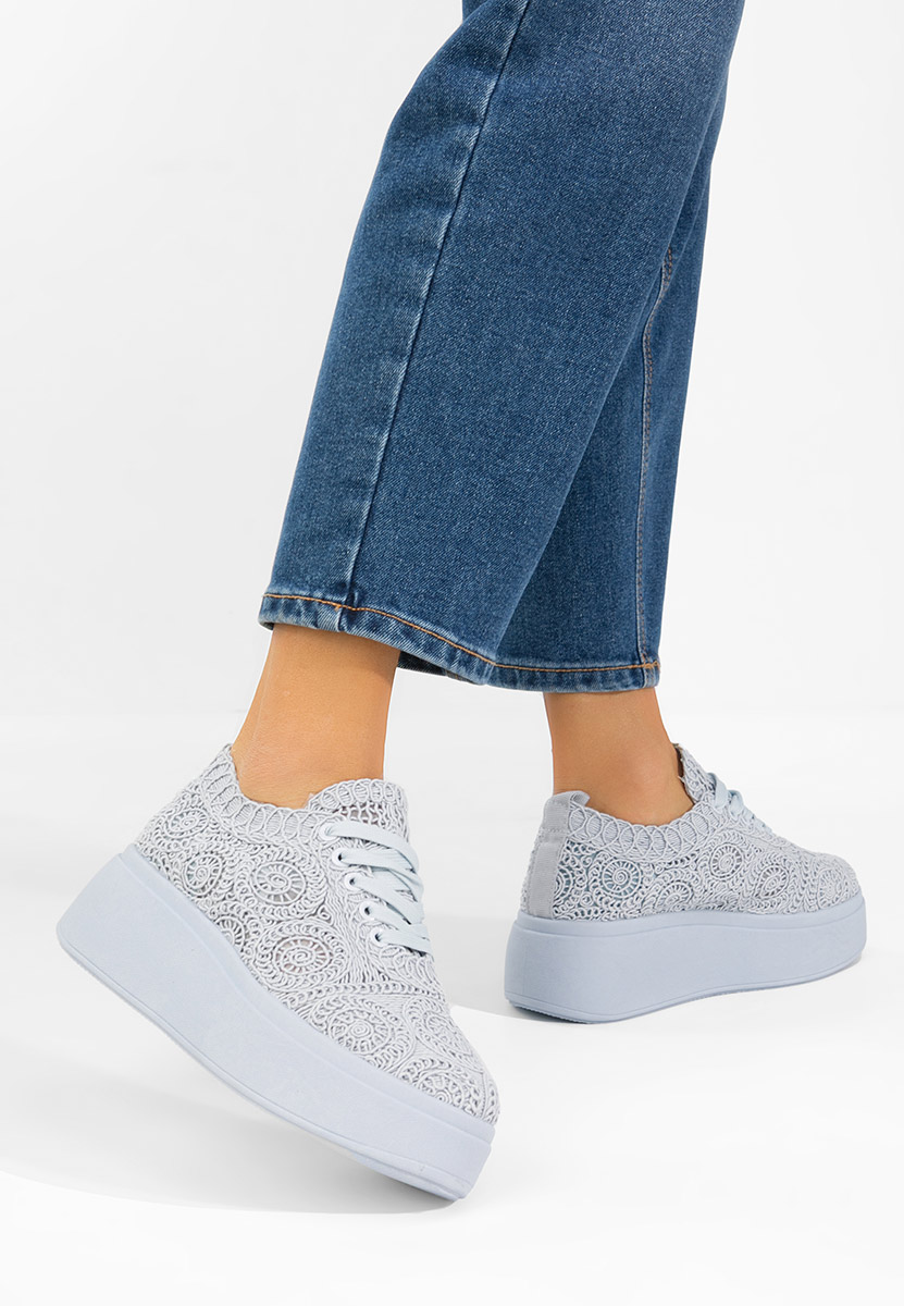 Sneakers cu platformă Anneira albastri