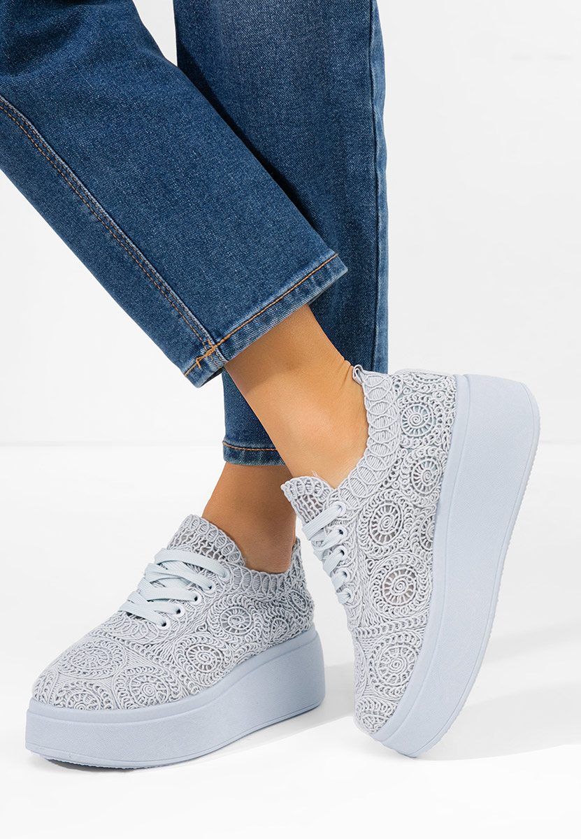 Sneakers cu platformă Anneira albastri