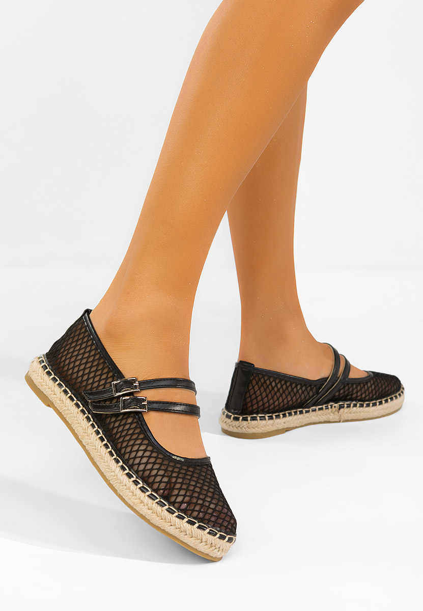 Espadrile dama Nikia negre