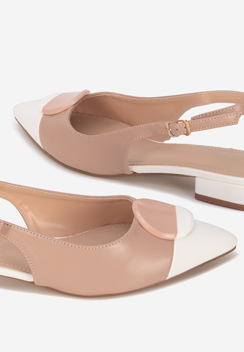 Pantofi slingback Alissandra nude