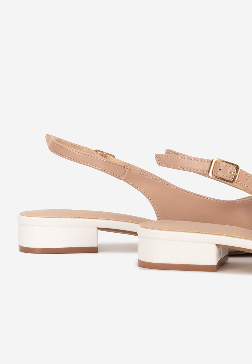 Pantofi slingback Alissandra nude