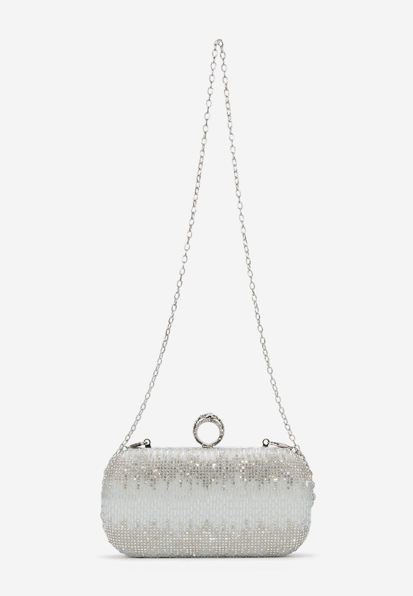 Geanta plic Sereia argintie