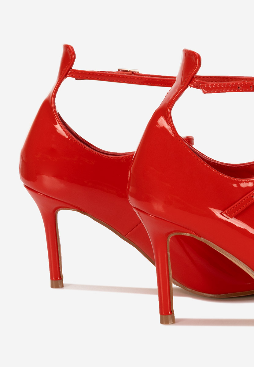 Pantofi cu toc stiletto Monalisa rosii