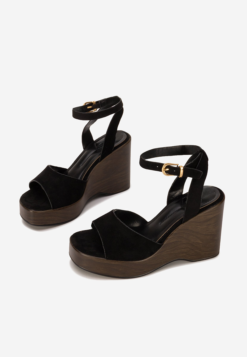Sandale cu platforma Febiana negre