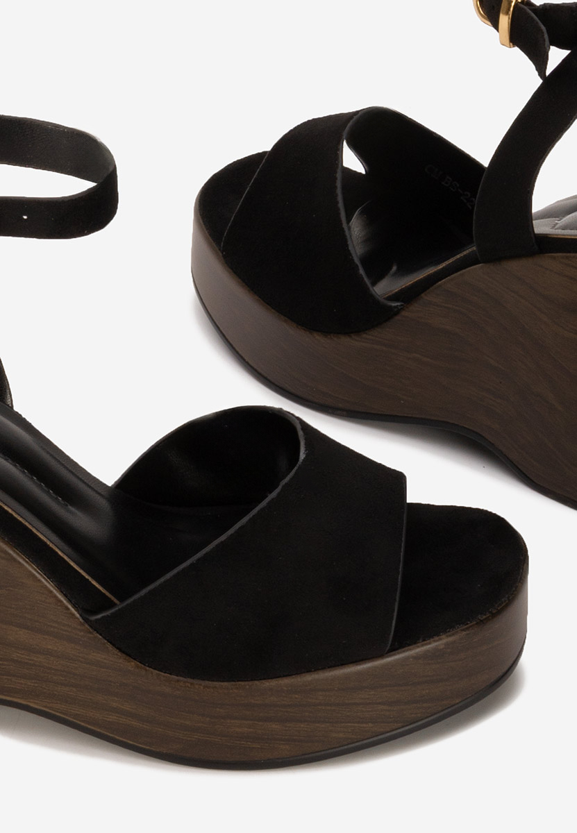 Sandale cu platforma Febiana negre