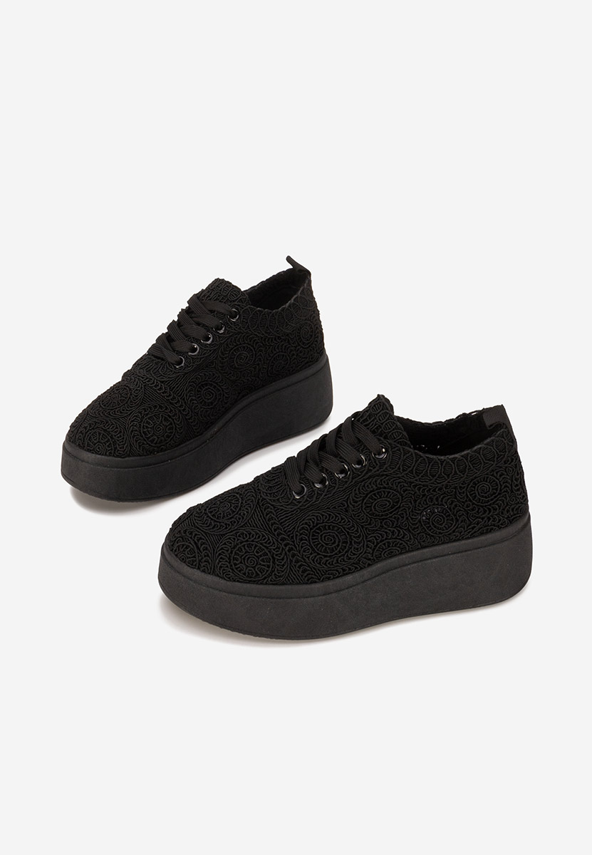 Sneakers cu platformă Anneira negri