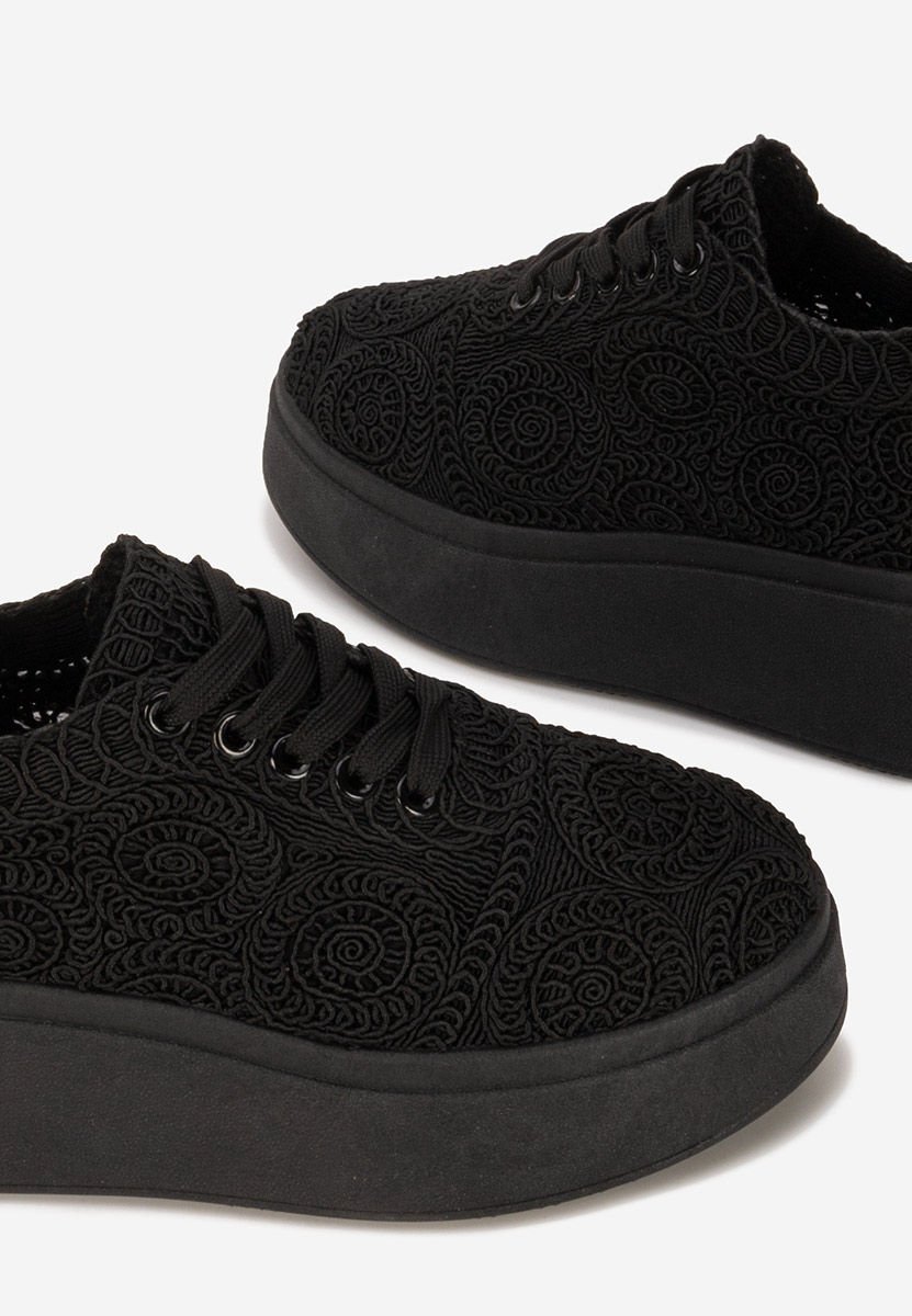 Sneakers cu platformă Anneira negri